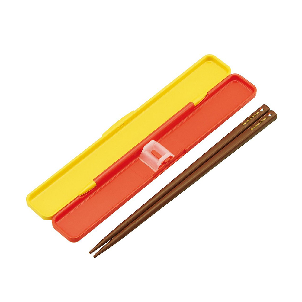 【百科良品】日本製 精靈寶可夢 環保筷子 抗菌加工Ag+ 18CM(日本境內版)-任選款 皮卡丘/卡比獸/寶貝球/耿鬼, , large