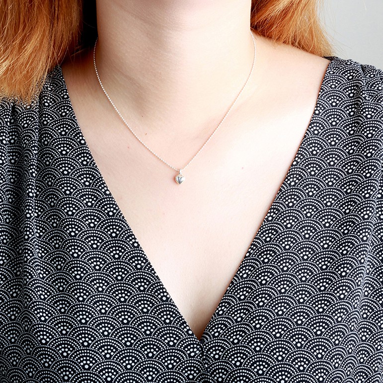 【Angel & Me】Heart fruit love s925 sterling silver necklace Valentine Day gift, , large