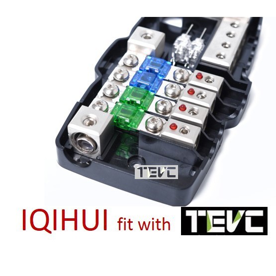 《tevc》ANS A8 二進四出 音響 改裝 綜合保險絲盒 四路 保險絲座 ANS型 LED指示燈, , large
