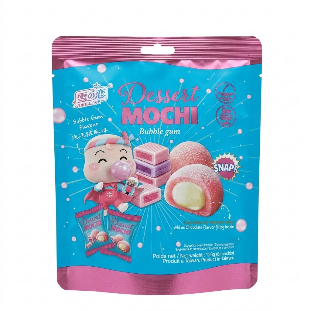 【雪之戀】 泡泡糖風味麻糬 120g, , large