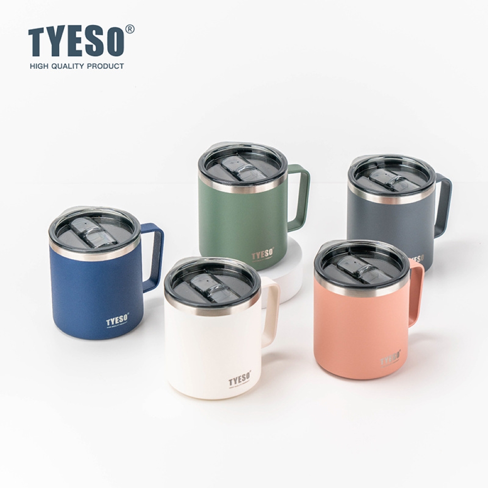 【H&R安室家】TYESO泰碩 304不鏽鋼馬克杯400ml(H09), , large
