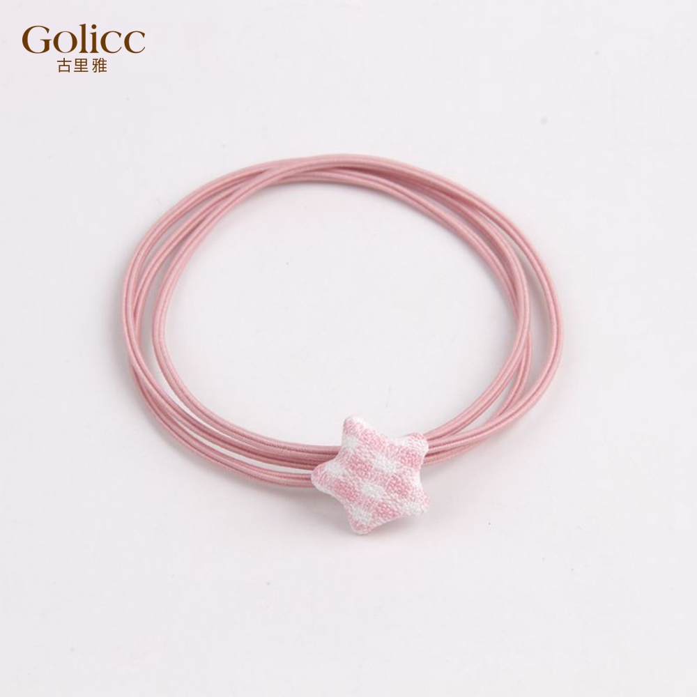 【Gulicc】古莉可 髮圈 日系簡約 格子星願 髮圈 (4入), , large