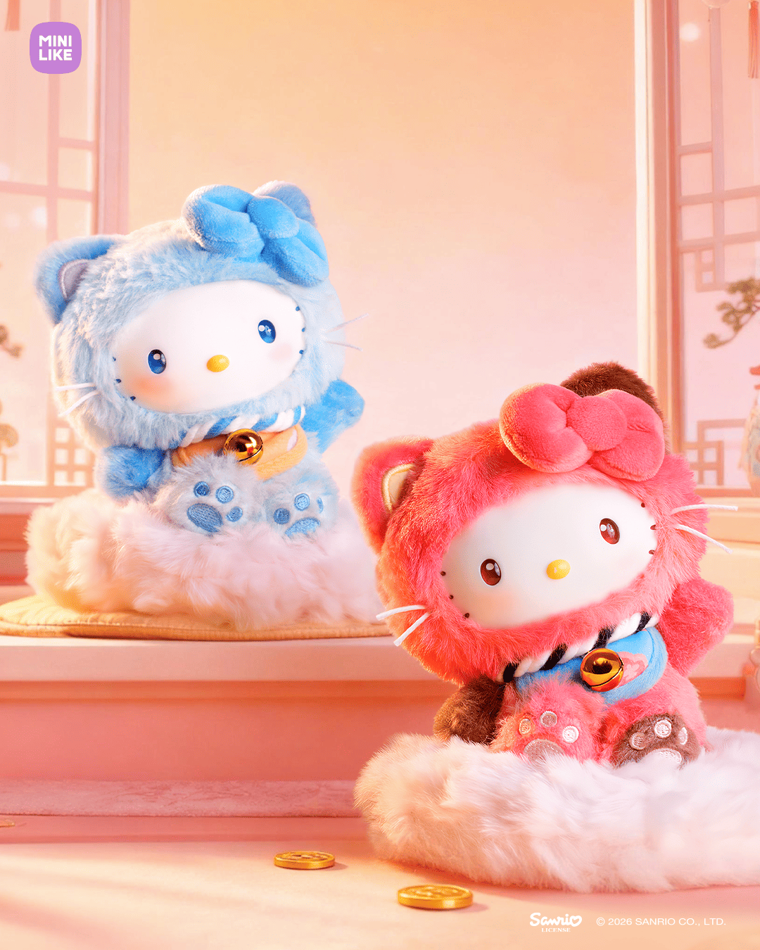 【際洋文化】Hello Kitty Style喵喵賜福系列搪膠毛絨捏捏樂, , large