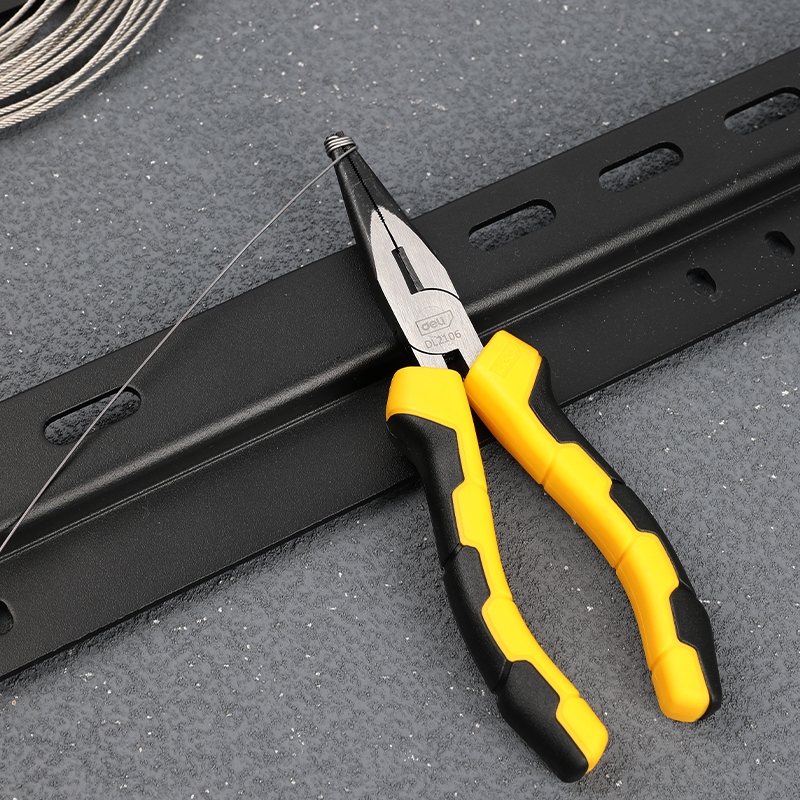 【deli tools】6" Long Nose Pliers PRO Series, , large