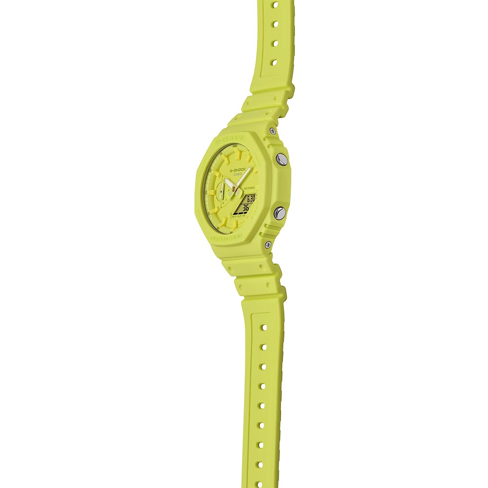 CASIO 卡西歐 G-SHOCK 單色美學 八角 雙顯手錶 GA-2100-9A9, , large