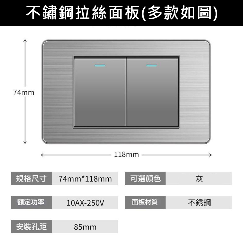 美式面板扁6孔USB+TYPE-C(2.1), , large