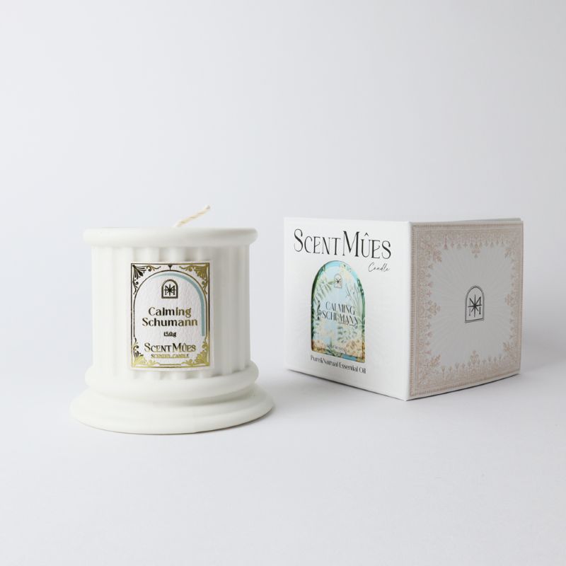 【ScentM&ucirc;es森繆斯】大音樂家系列 沉靜舒曼 精油香氛大豆蠟燭 150g (高雅乳脂香), , large