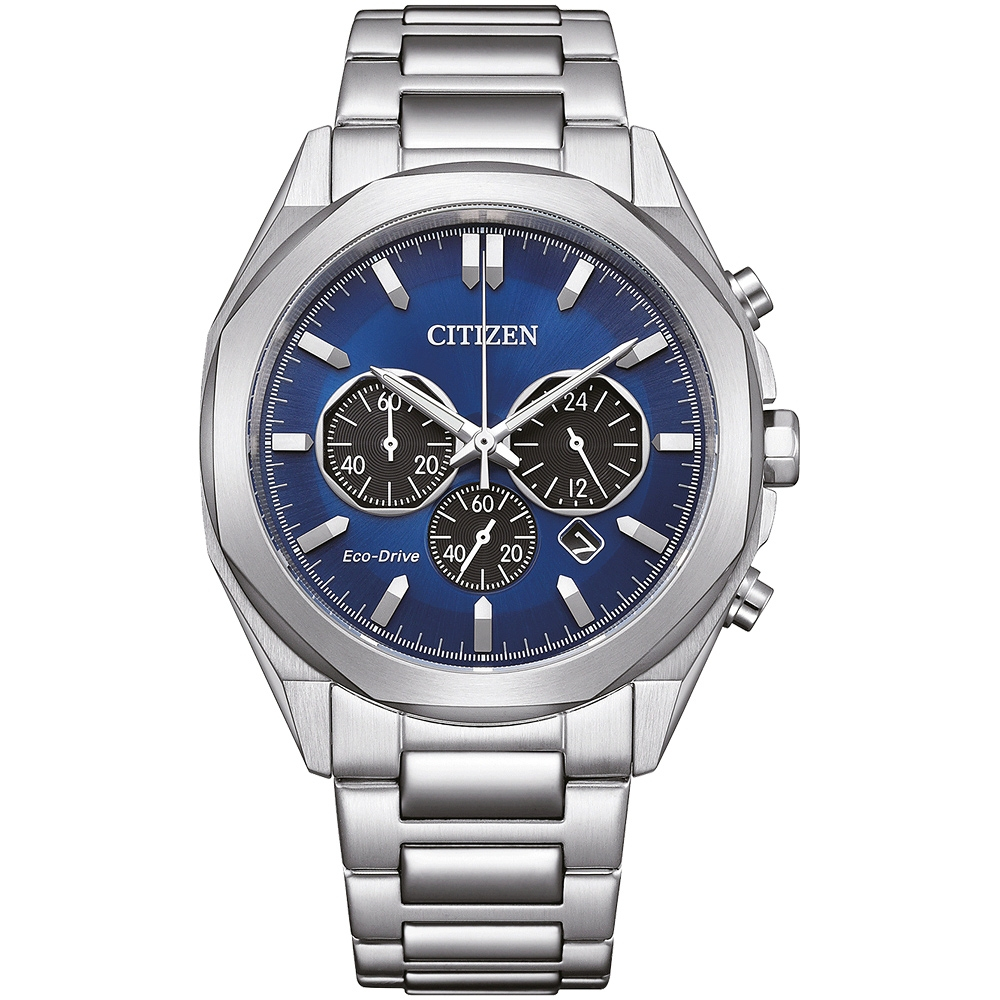 CITIZEN 星辰 光動能紳士計時手錶 CA4590-81L, , large