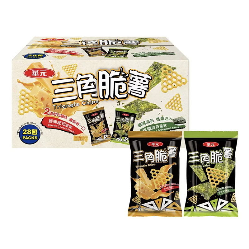華元 三角脆薯分享箱 (36gX28包/箱), , large
