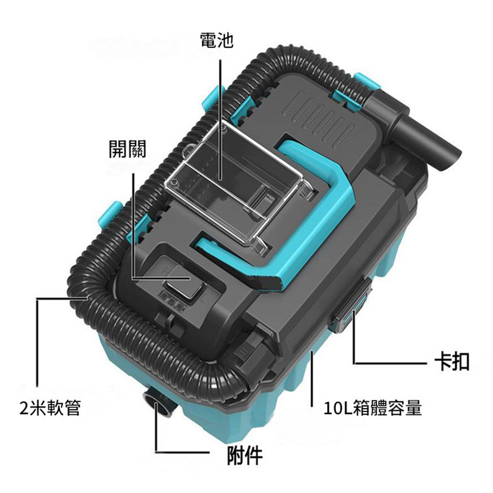 無刷20V工業3用吸塵器+配件(不含電池), , large