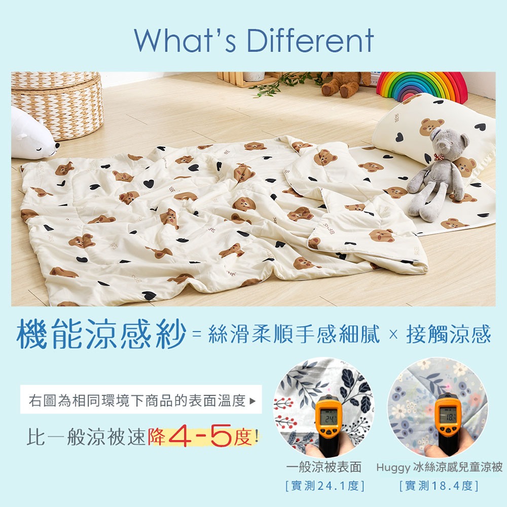 【DUYAN 竹漾】Cool-Fi Huggy 冰絲涼感兒童涼被 / 萌伴午後  台灣製, , large