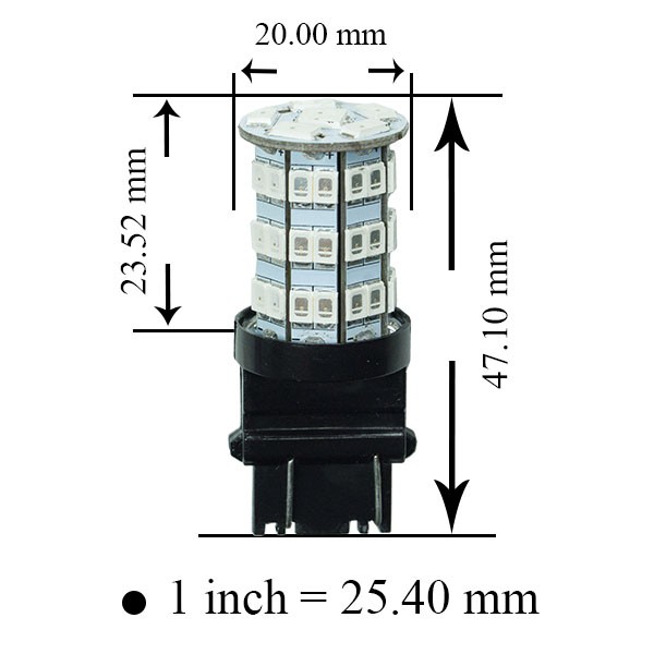 【PA LED】美規 3157 3156 55晶 5630 2835 SMD LED 紅光 煞車燈 角燈 小燈 方向燈, , large