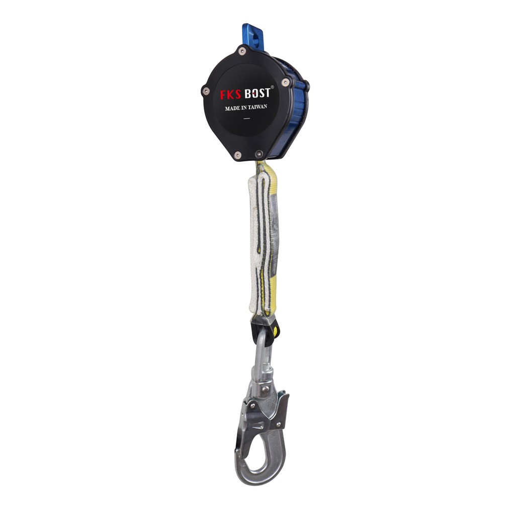 WIN五金 台灣製造FKS BOST SRL-6M(單顆) 織帶高空作業防墜器 通過認證CE EN 織帶防墜器 安全帶 捲吊防墜器 防墬器, , large