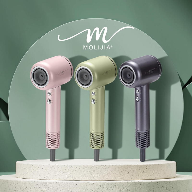 【MOLIJIA】M195 Negative Ion Constant Temperature High-Speed ​​Hair Dryer - Tranquil Gray, , large
