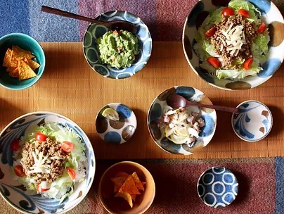 Biqing Ceramic Noodle Bowl (Hundred Balls), , large