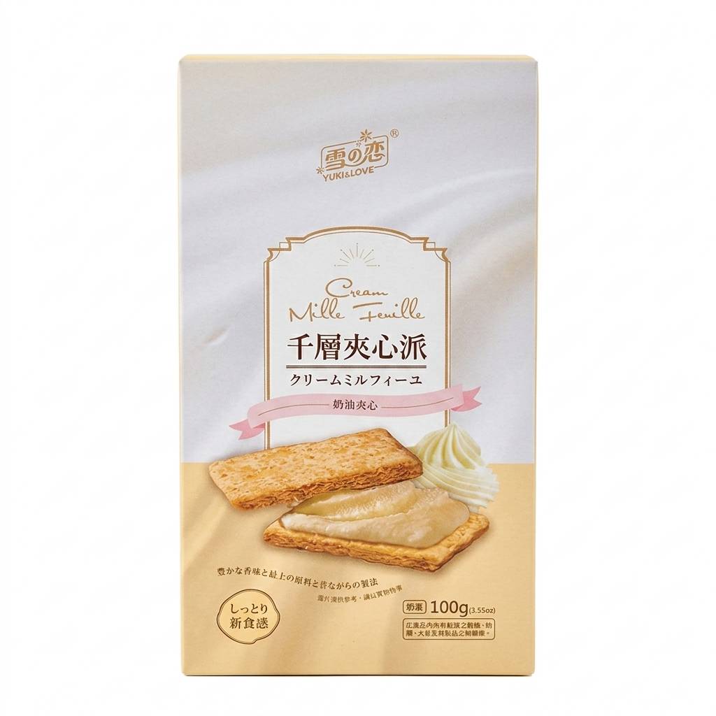 【雪之戀】千層夾心派 100g, , large