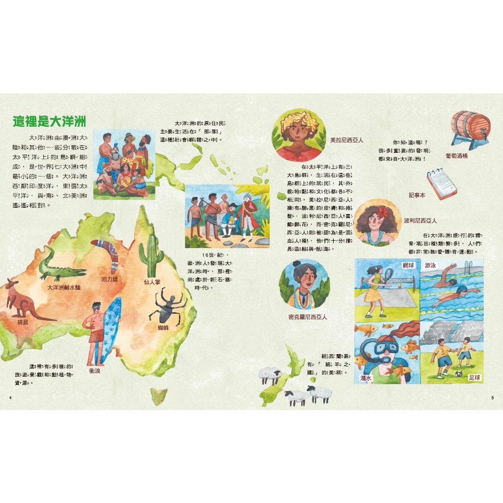 《南門書局》孩子的第一套世界地理百科, , large