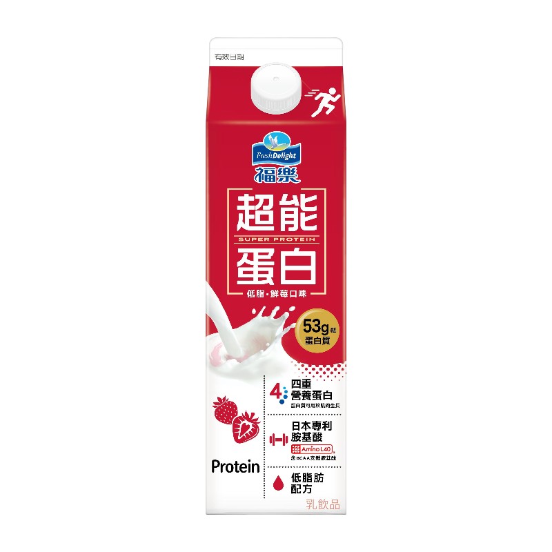 福樂超能蛋白營養牛乳鮮莓口味936ml, , large