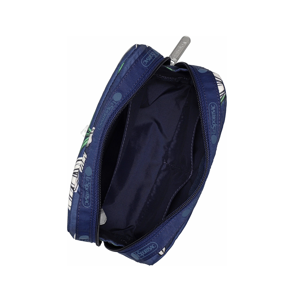 Lesportsac Rectangular Cosmetic 長形化妝包 盥洗包 收納包 女包(海軍藍花卉), , large