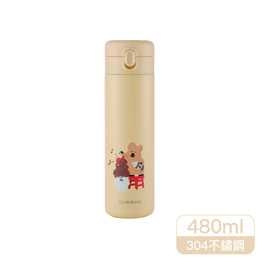樂扣樂扣簡約彈蓋保溫杯480ml, , large