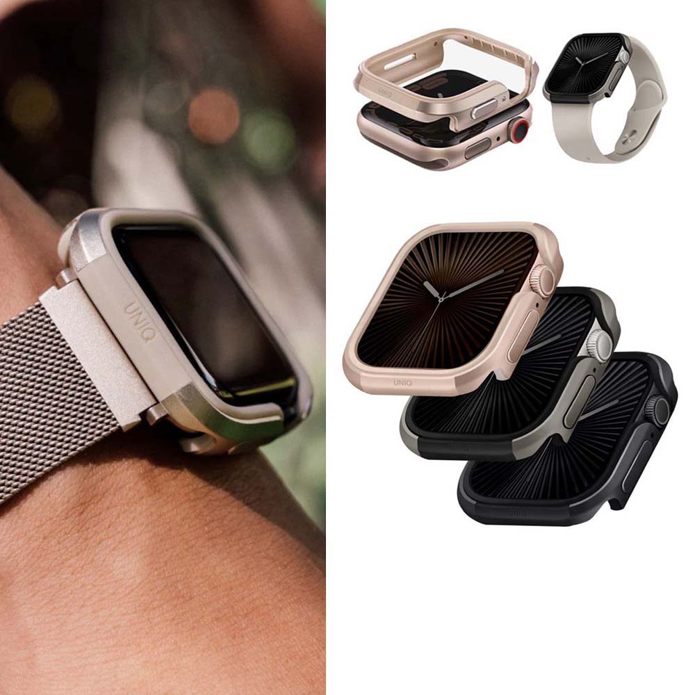 【山水之寶】UNIQ Apple Watch Series11 S10 42/46mm保護殼Valencia輕薄鋁合金防撞邊框保護殼原廠公司貨, , large