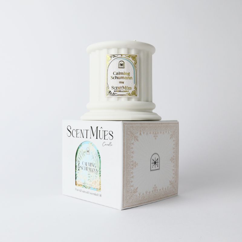 【ScentM&ucirc;es森繆斯】大音樂家系列 沉靜舒曼 精油香氛大豆蠟燭 150g (高雅乳脂香), , large