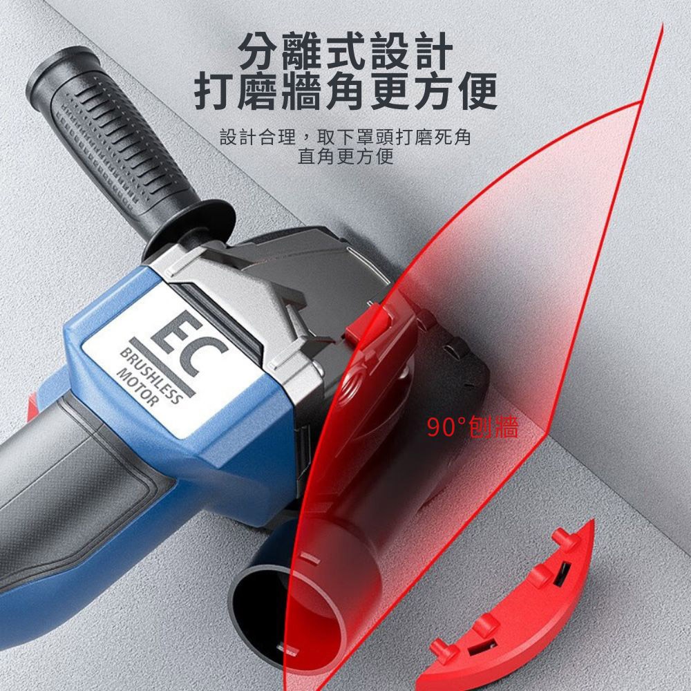 角磨機防塵罩+2米軟管(4-5吋用/適用100-125型), , large