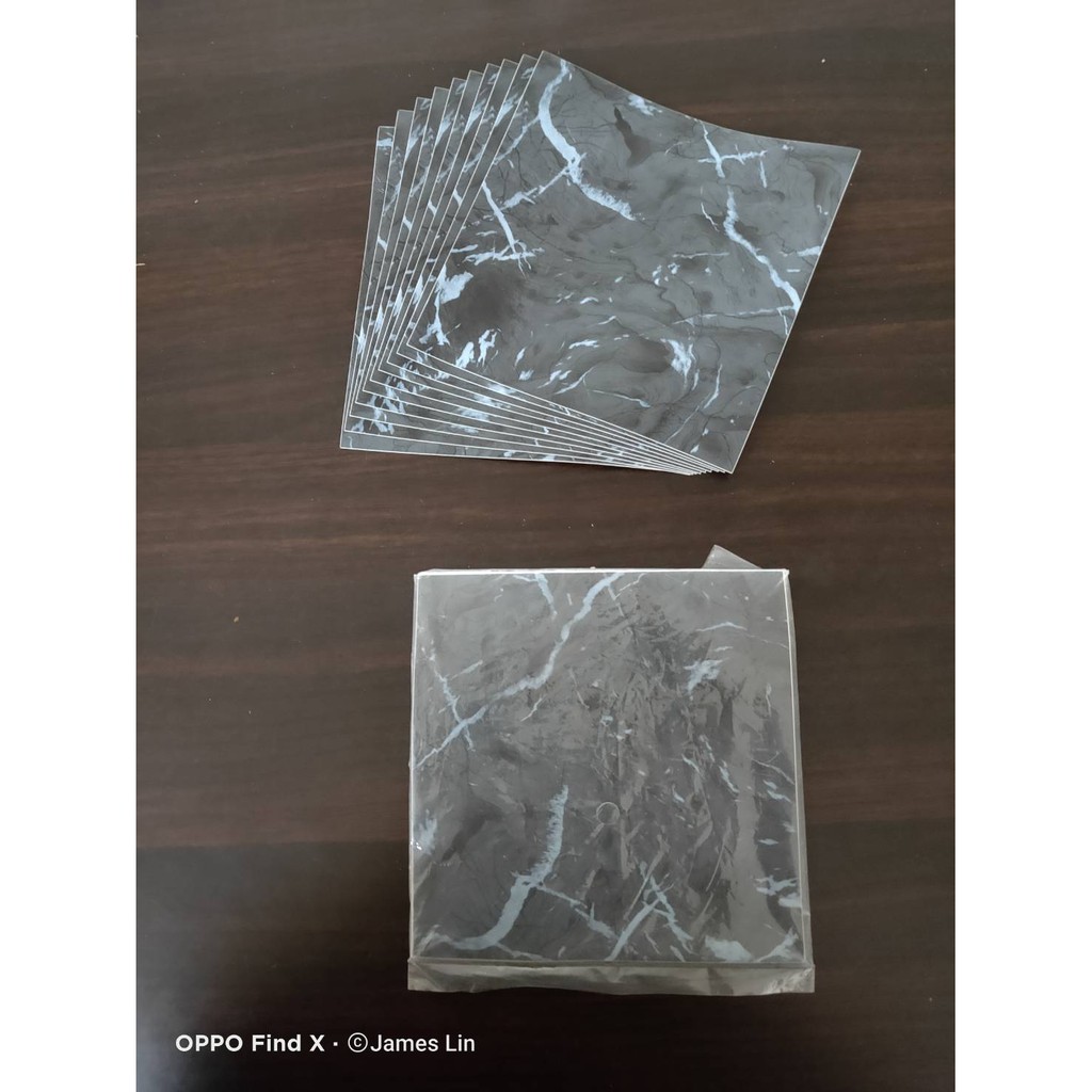 GS MALL 台灣製造 一組20入 磁磚裝飾貼紙 15X15公分 磁磚貼 磁磚裝飾 貼紙 大理石貼紙 磁磚貼紙 窗貼, , large