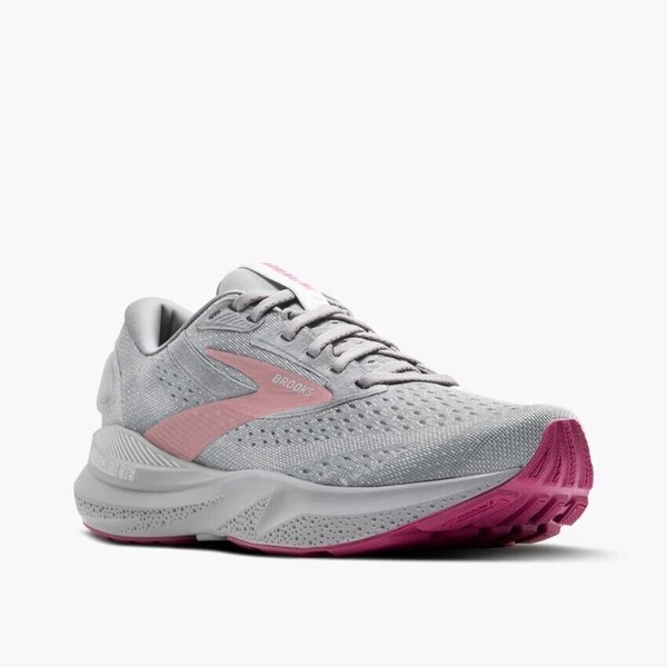 Brooks Adrenaline Gts 24 女 慢跑鞋 運動鞋 寬楦 避震緩衝 灰粉 [1204262E019], , large