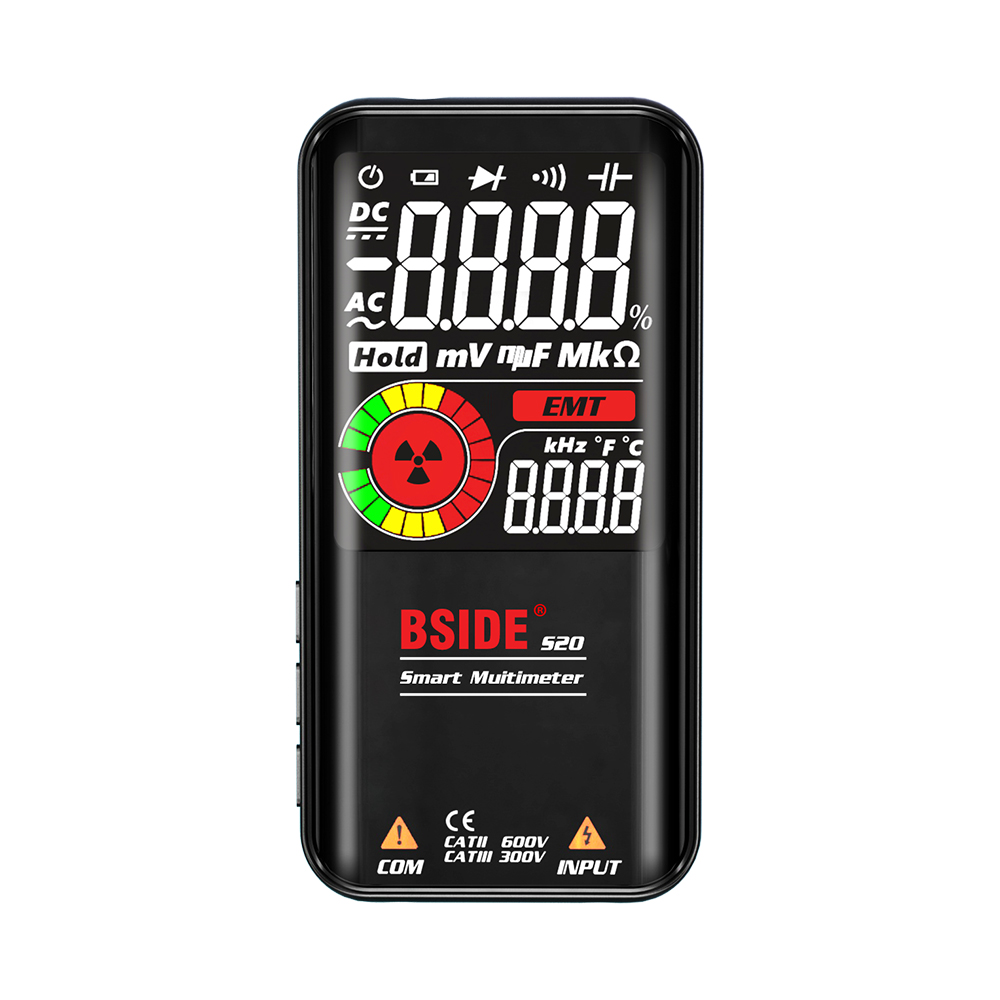 BSIDE LCD 電磁波 智慧 萬用表 (S20) 彩色螢幕顯示 自動識別, , large