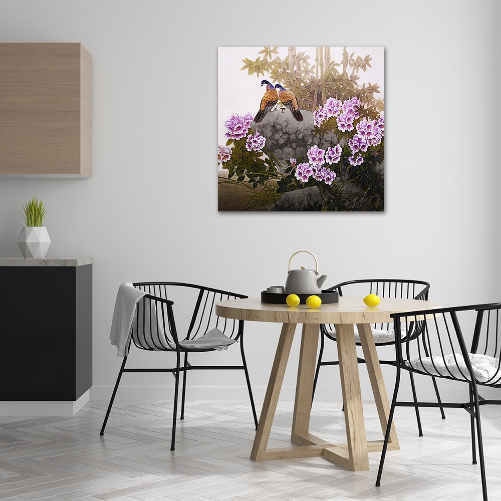 【御畫房】花開吉祥 國家一級畫師手繪油畫80&times;80cm(VF-187), , large