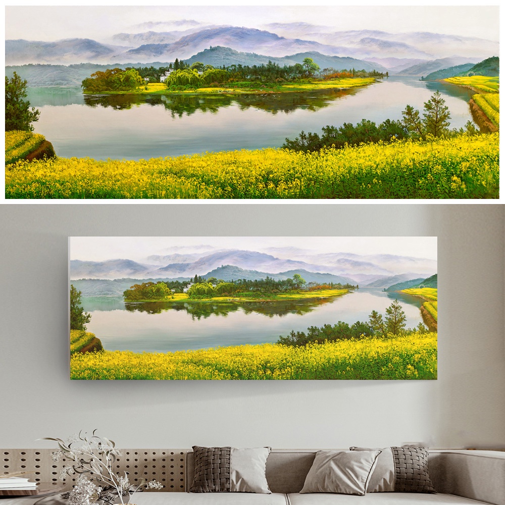 【御畫房】油彩花 國家一級畫師手繪油畫60&times;120cm(VF-35), , large