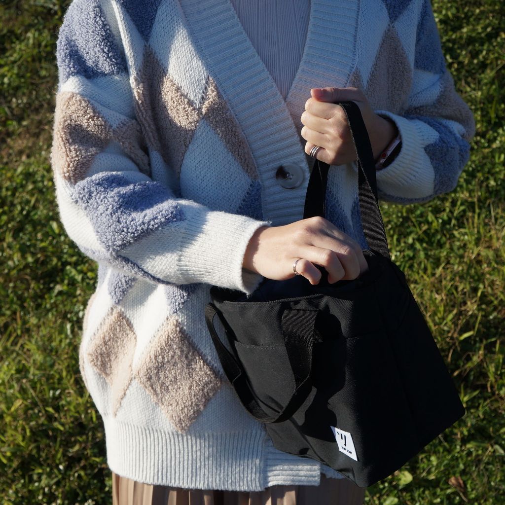 【YUNJOIN】TWILL-Handbag and side backpack, , large