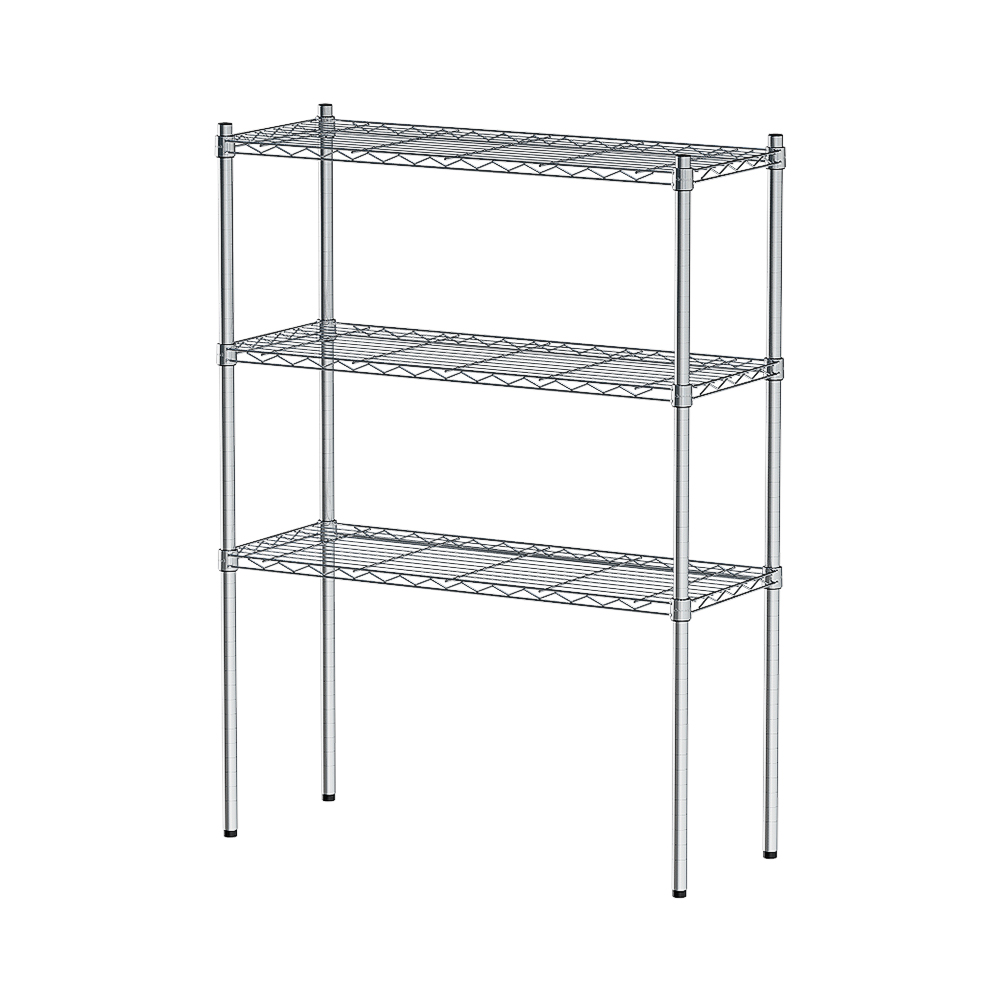 【Y HOUSE】90x35x120cm Lightweight Three-layer Iron Rack Iron Rack Shelf-Electroplating, , large