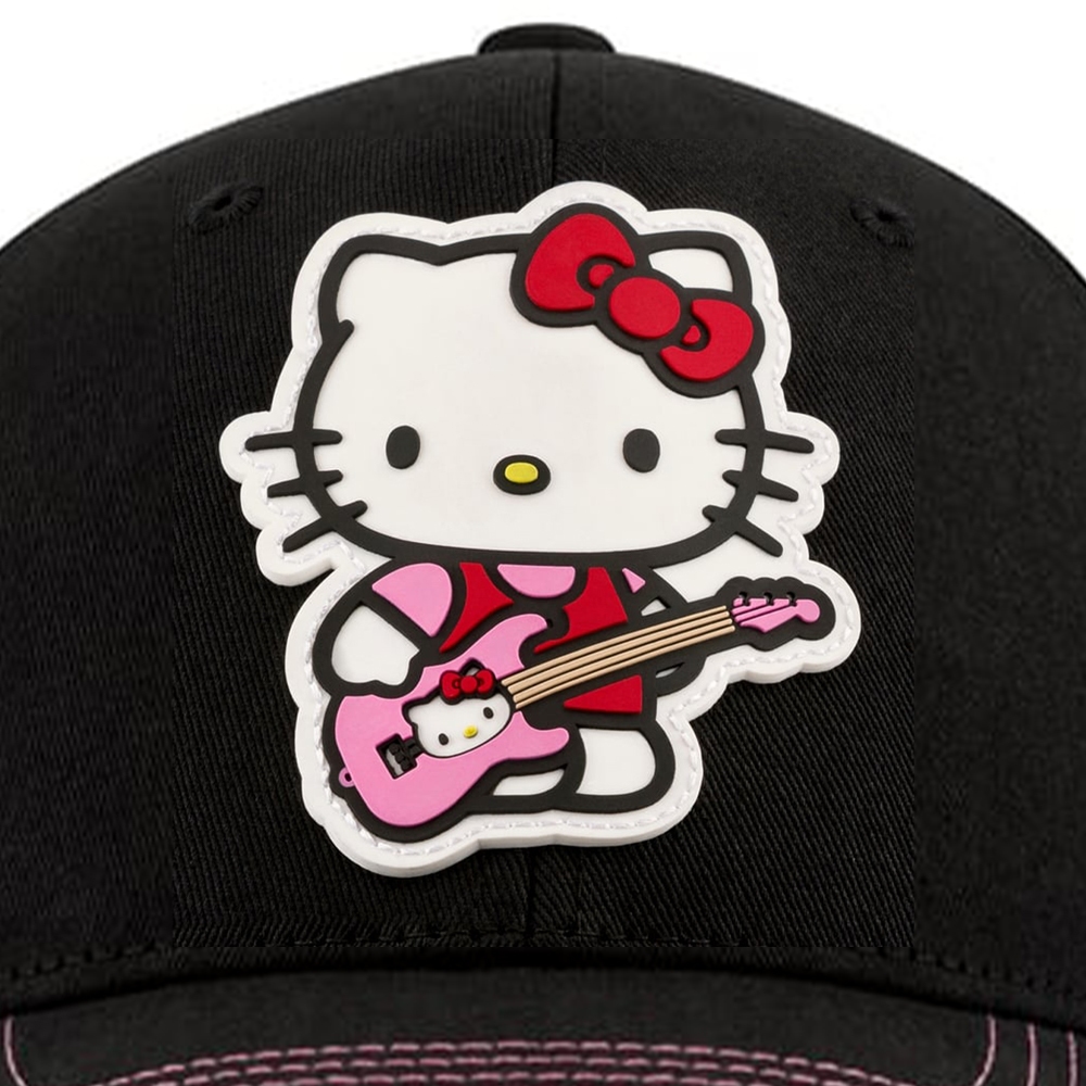 【預購】Fender x Hello Kitty Black Logo Hat 聯名款網眼帽【敦煌樂器】, , large