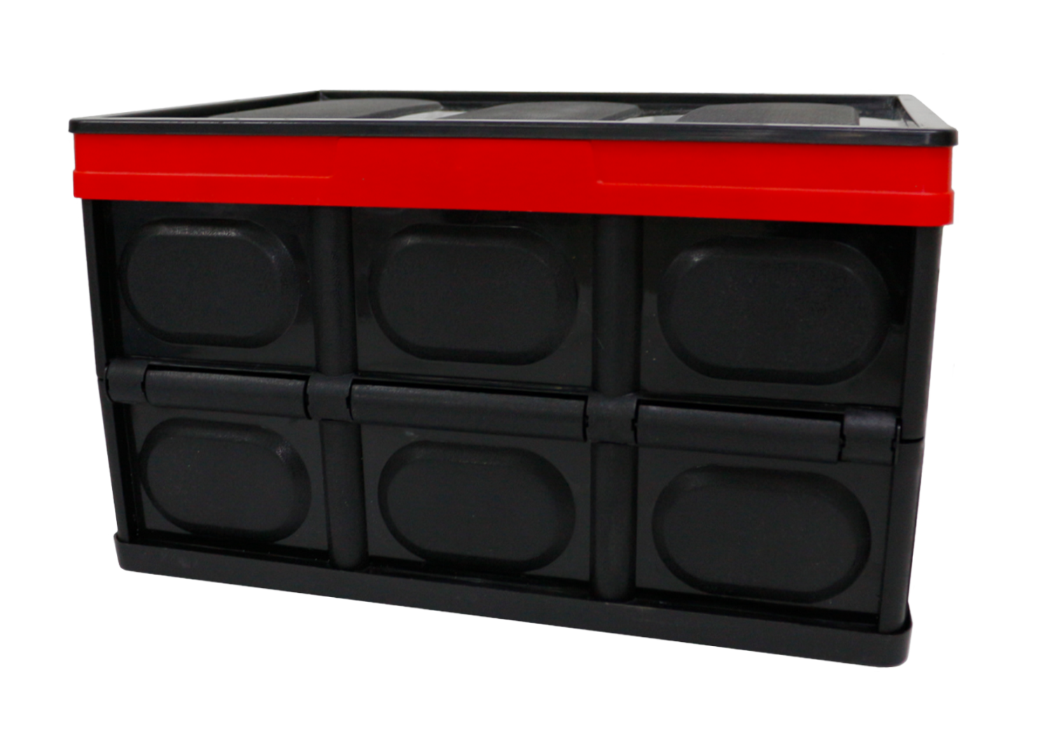 Set of 2 Multi-Functional Foldable Storage Box 52L &ndash; Black, , large