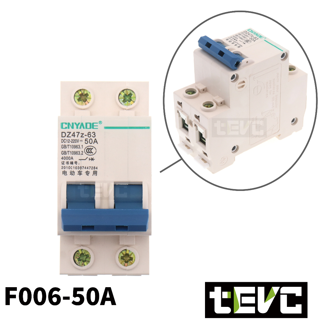 《tevc》F006  DC 無熔絲 2P 直流 空氣開關 40A, , large
