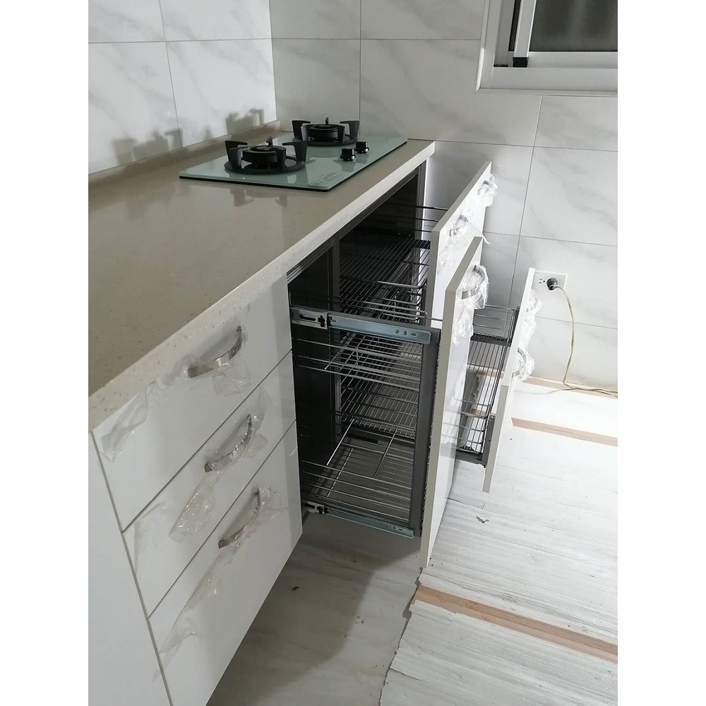【KW廚房世界】系統廚具 廚房設計 客製化 廚櫃 工廠直營 一字型流理台 300公分 美耐門板 搭櫻花牌瓦斯爐 排油煙機, , large