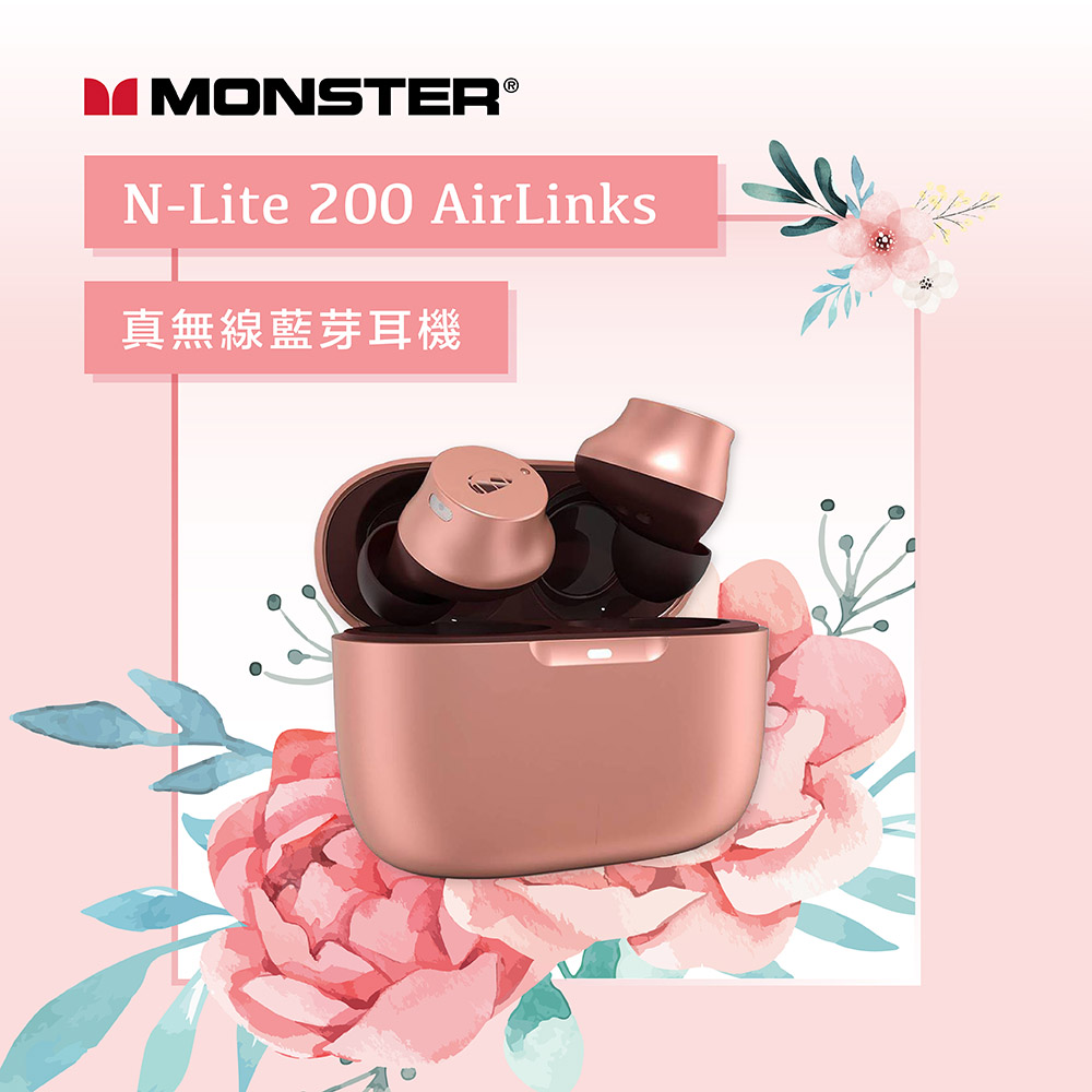 [杰鼎奧拉] Monster魔聲｜N-Lite 200 AirLinks 真無線藍牙耳機, , large
