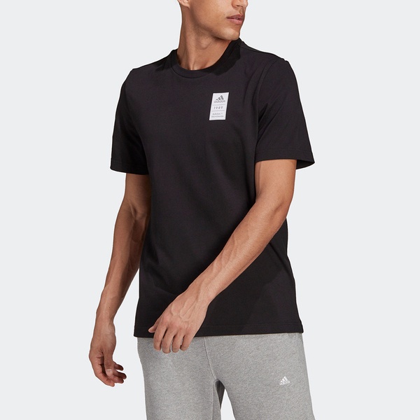Adidas 3BAR LOGO TEE 2 男 短袖上衣 T恤 亞洲版 棉質 舒適 日常 穿搭 黑 [GU3642], , large