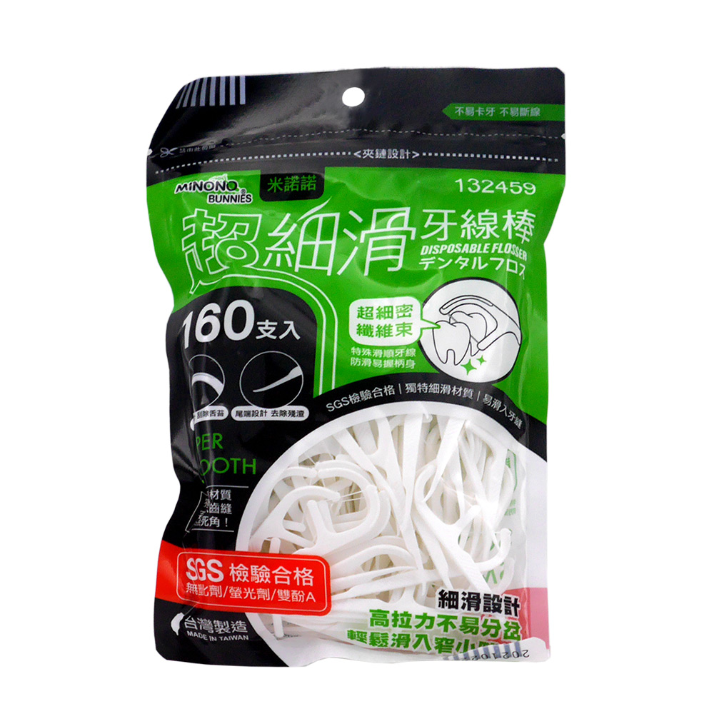 米諾諾超細滑牙線棒-160支入x6包, , large