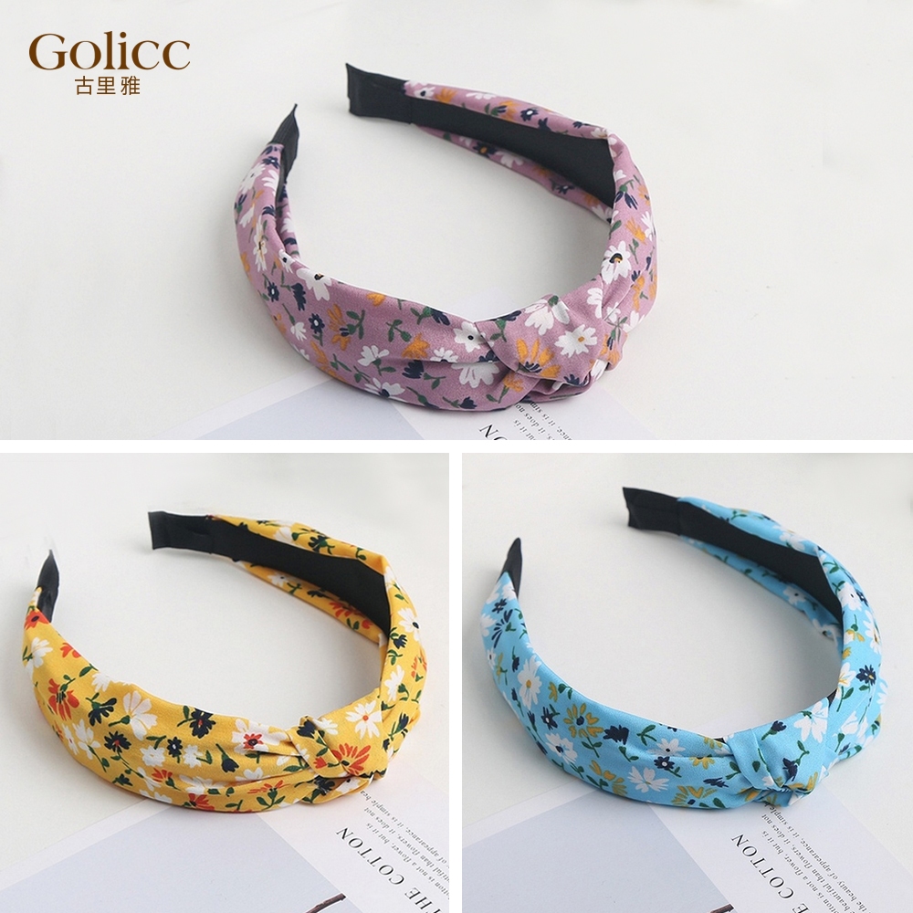 【Gulicc 】古莉可 髮箍 韓國碎花ins寬頭箍, , large