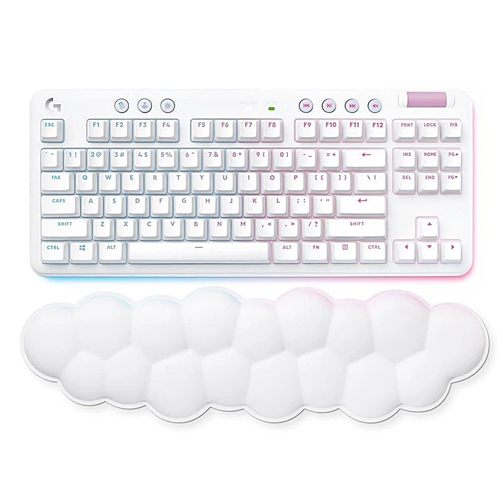 【 Logitech 羅技 】G715 茶軸/觸感軸 白色 無線 美型 炫光 機械式 鍵盤, , large