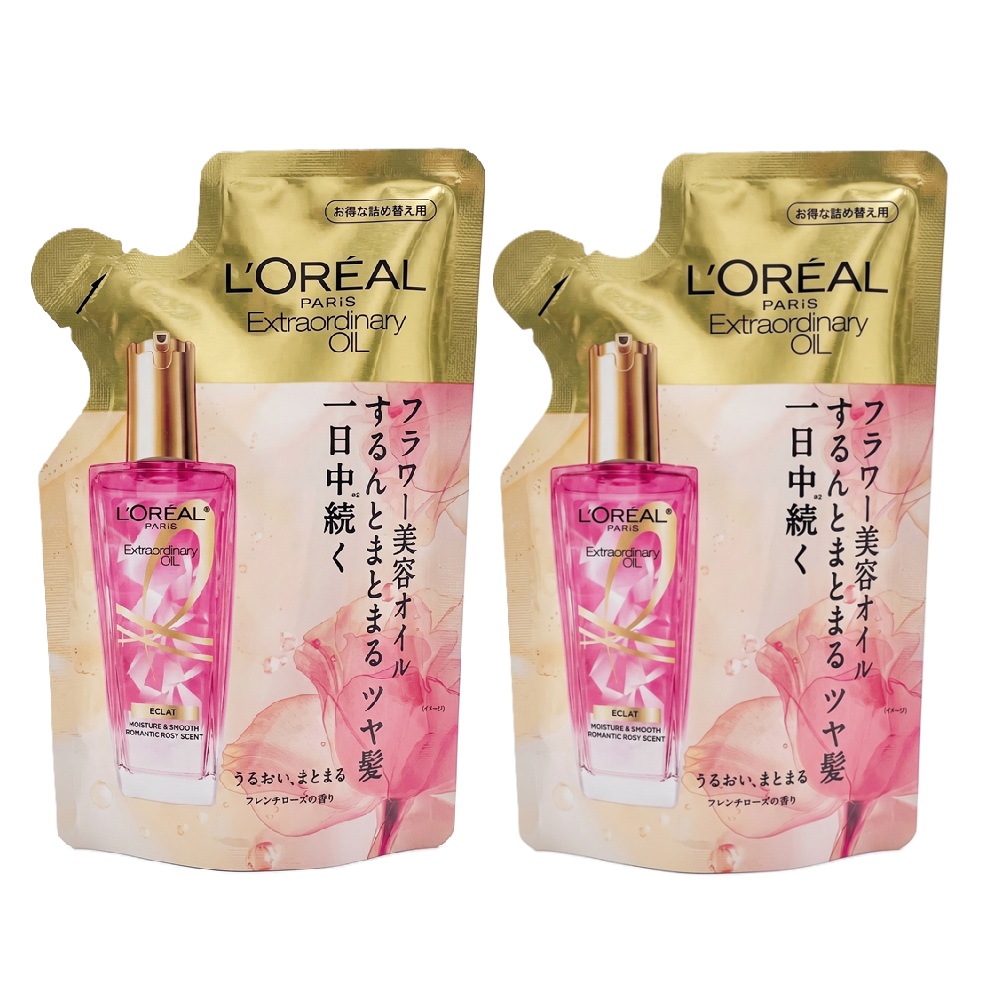 (免運)【巴黎萊雅】金緻護髮精油補充包-玫瑰精華90ml 兩入組 公司貨, , large