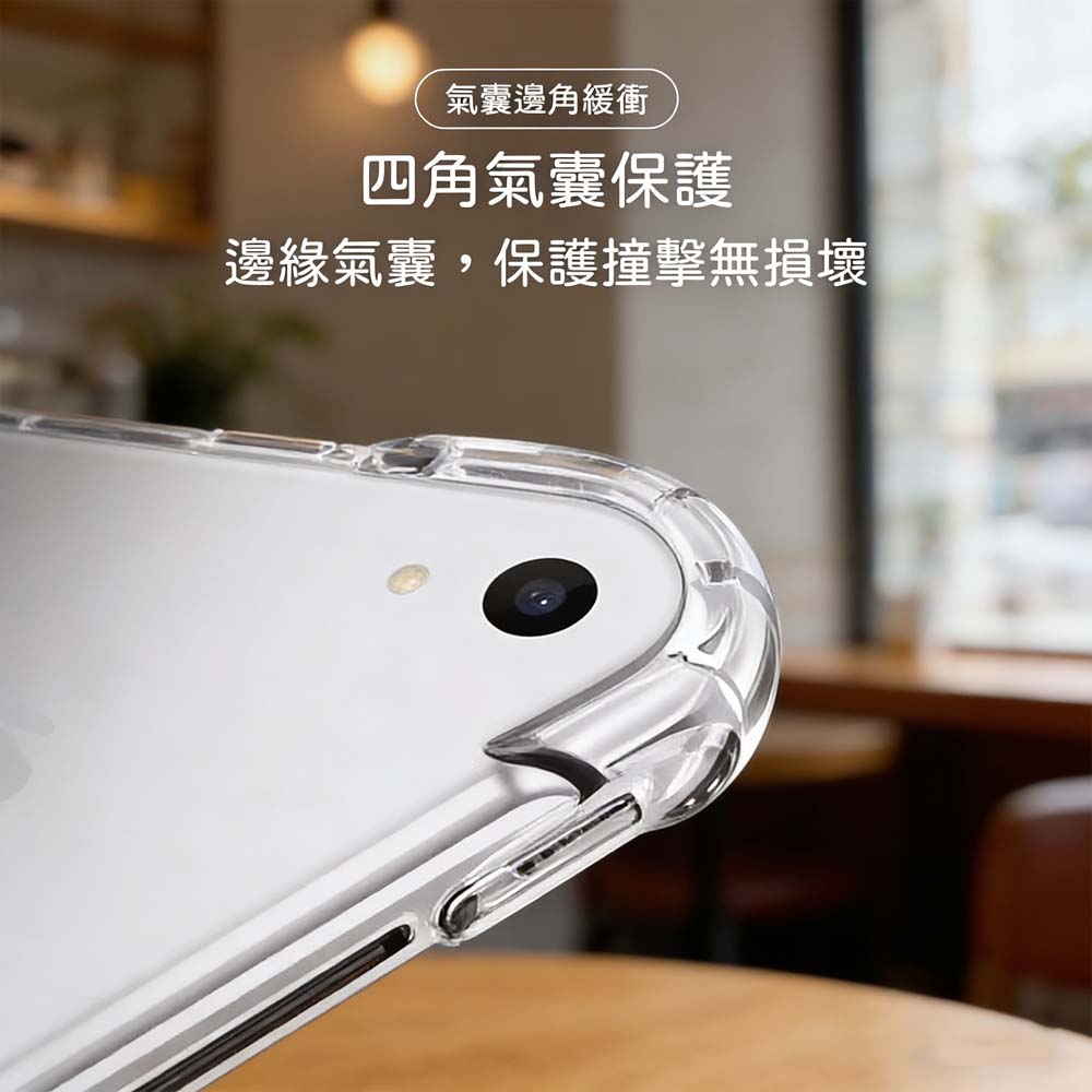 【山水之寶】iPad mini 7/mini 6 8.3 吋 (2024/2021)保護套 TPU清透內置筆槽平板保護殼, 透明, large