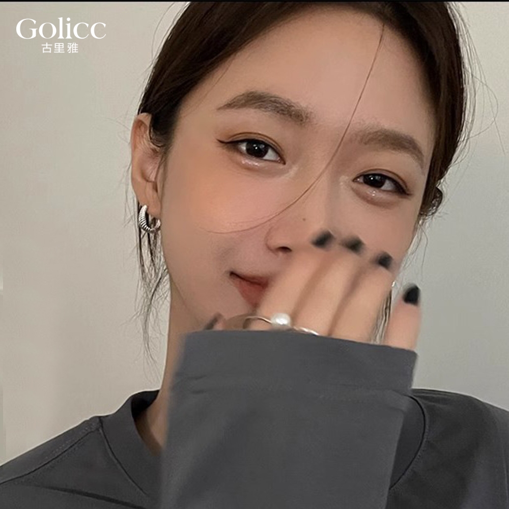 【Gulicc】古莉可 耳環 高級感簡約素圈耳環, , large