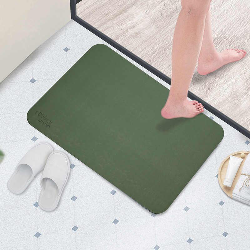 【Monster】 Soft Diatomaceous Earth Absorbent Mat (66x44cm) &ndash; Light Olive Green, , large