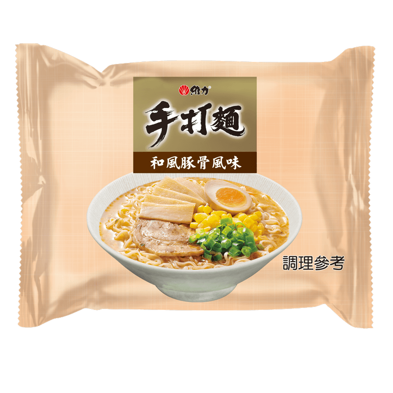 維力手打麵和風豚骨風味(袋)80g, , large