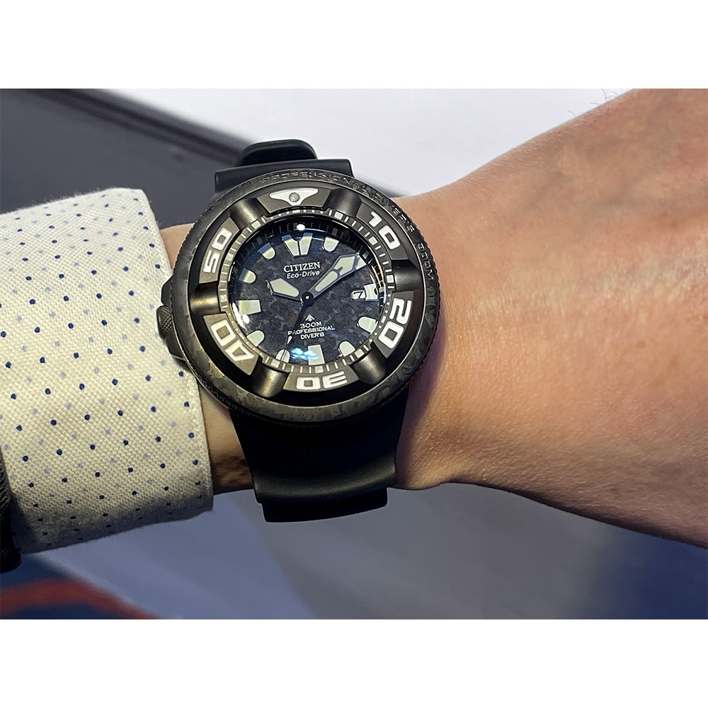 CITIZEN星辰 哥吉拉 哥斯拉 限量聯名錶 PROMASTER 光動能300米潛水手錶 BJ8056-01E, , large