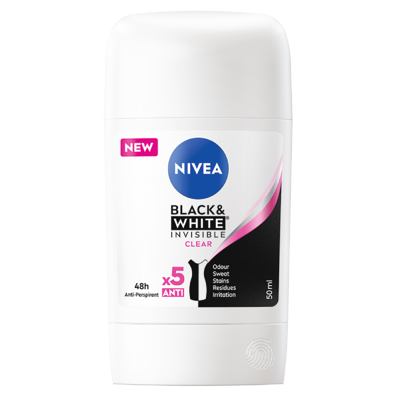 NIVEA BLACKWHITE INVISIBLE CLEAR(STICK), , large